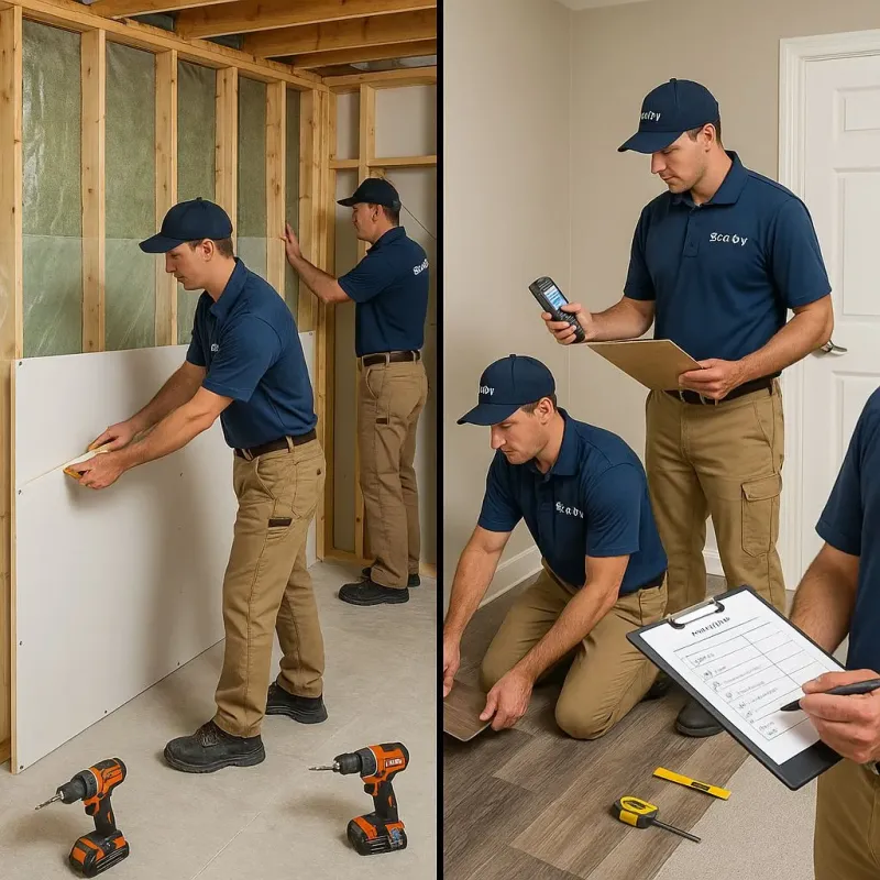 Repairs and Reconstruction process in Hampton, NJ